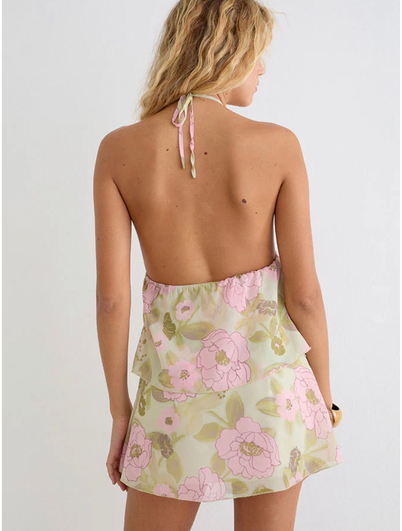 Milaya Mini Dress- Floral Sage