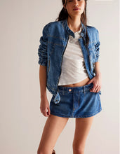 Load image into Gallery viewer, Gallivanting Peekaboo Skort- Blue Rebel