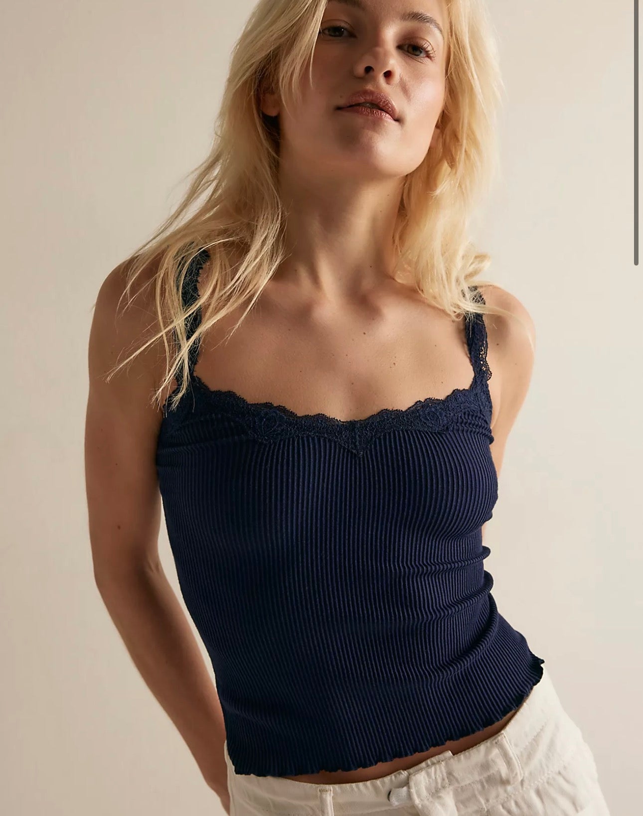 Spring Fever Cami- Peacoat