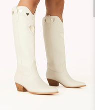 Load image into Gallery viewer, Velma Boots - Ivory-Gold Metallic