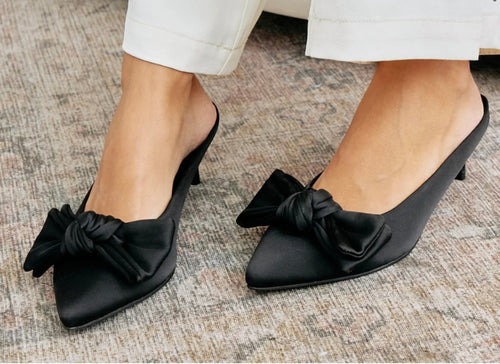 Bow Heeled Mule