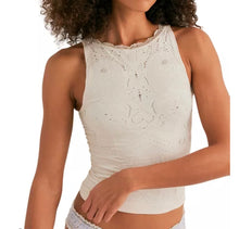 Load image into Gallery viewer, Flirty Flutters Tank- Ivory