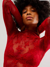 Load image into Gallery viewer, Lady Lux Layering Top- Red Racer
