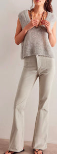 Jayde Cord Flare Jeans-Mineral Grey