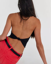 Load image into Gallery viewer, Round Two Pique Low-Back Tank- Black