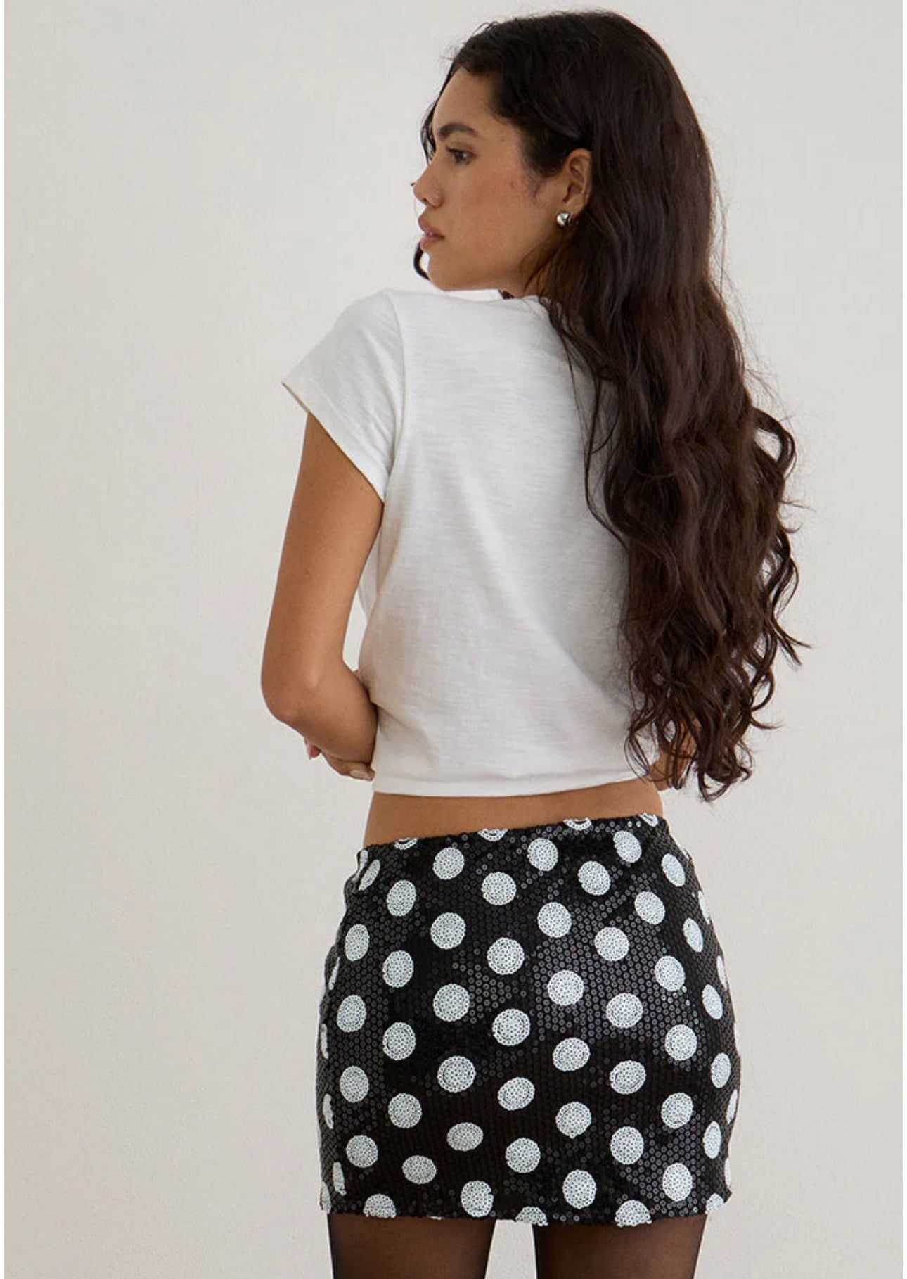 Gaera Skirt In Polka Sequin
