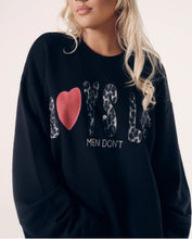 Load image into Gallery viewer, BLACK CAITLYN CODED KARA CREWNECK