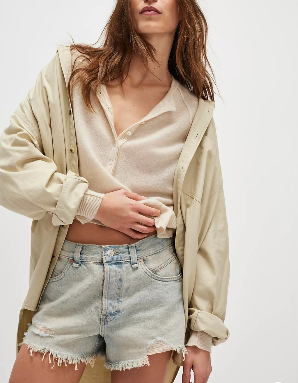 Now or Never Denim Shorts- Well Worn