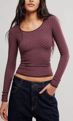 Love Letter Long Sleeve- Vintage Grape
