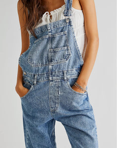 Ziggy Denim Overalls- Powder Blue