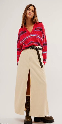 Come As You Are Cord Maxi Skirt