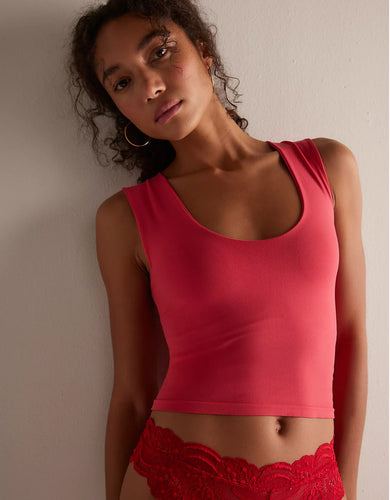 Clean Lines Muscle Cami- Vintage Red