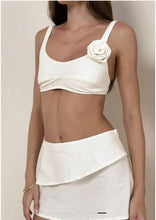 Load image into Gallery viewer, Rinta Bralette &amp; Kyoko Mini- Linen Ivory