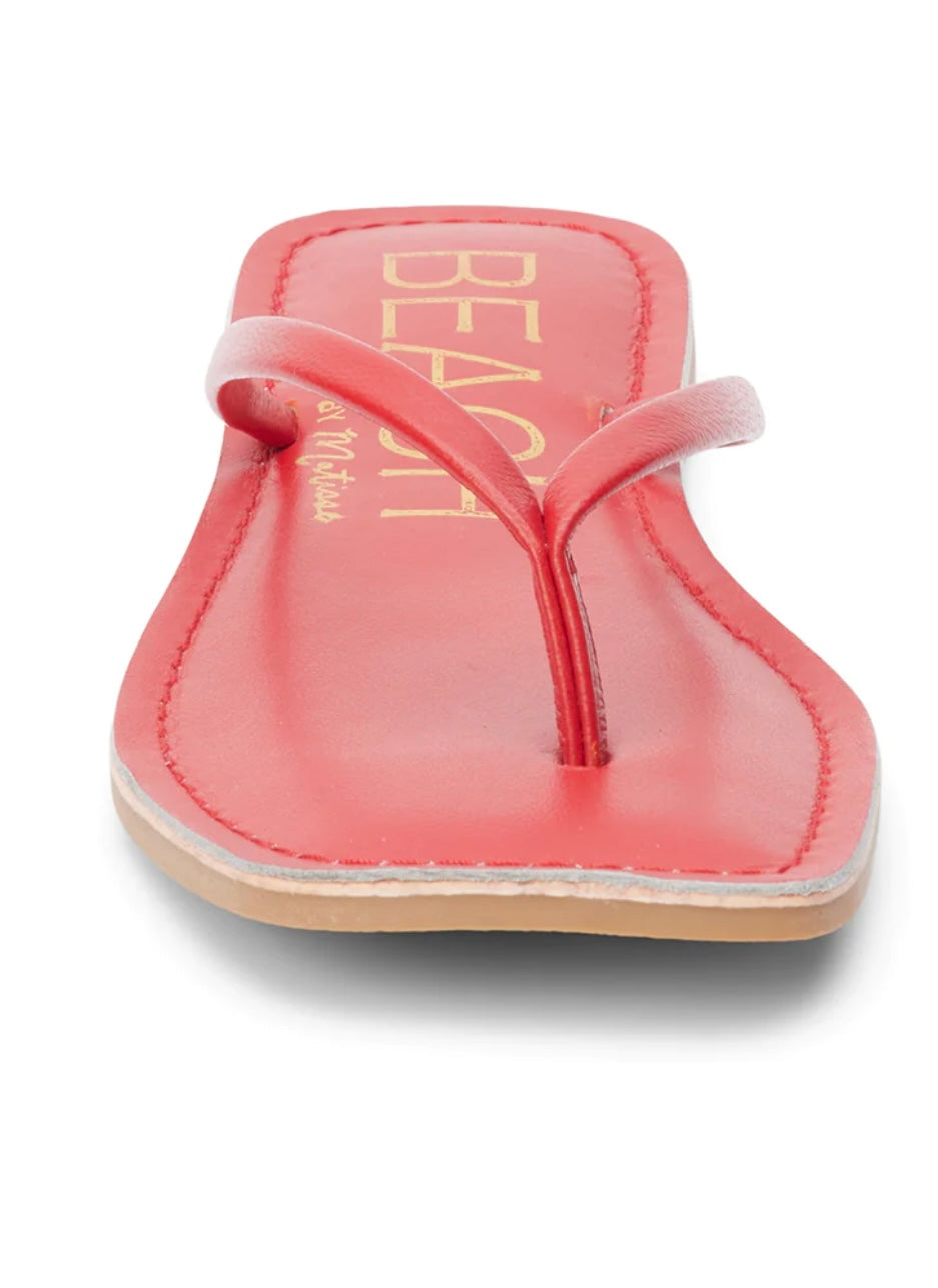 Bungalow Thong Sandal - Red