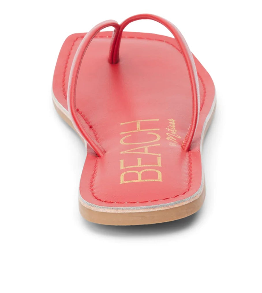 Bungalow Thong Sandal - Red