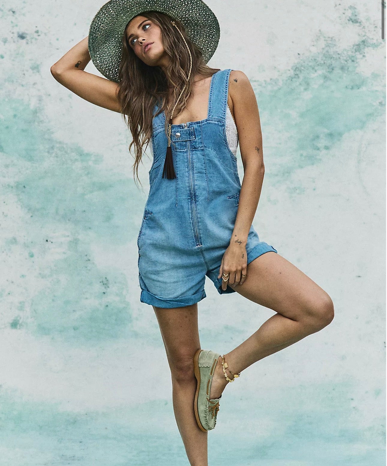 Jude Shortalls- Light Indigo