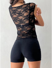 Load image into Gallery viewer, Nova Top- Black Lace
