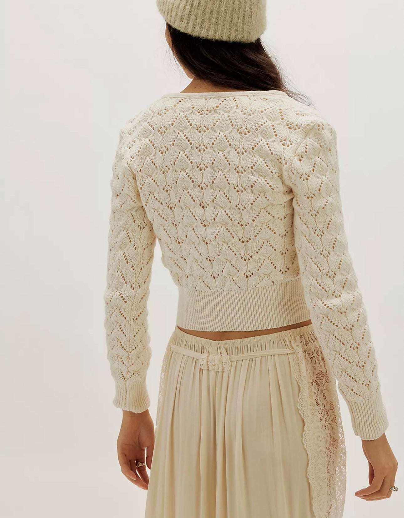 Pretty In Pointelle Cardi