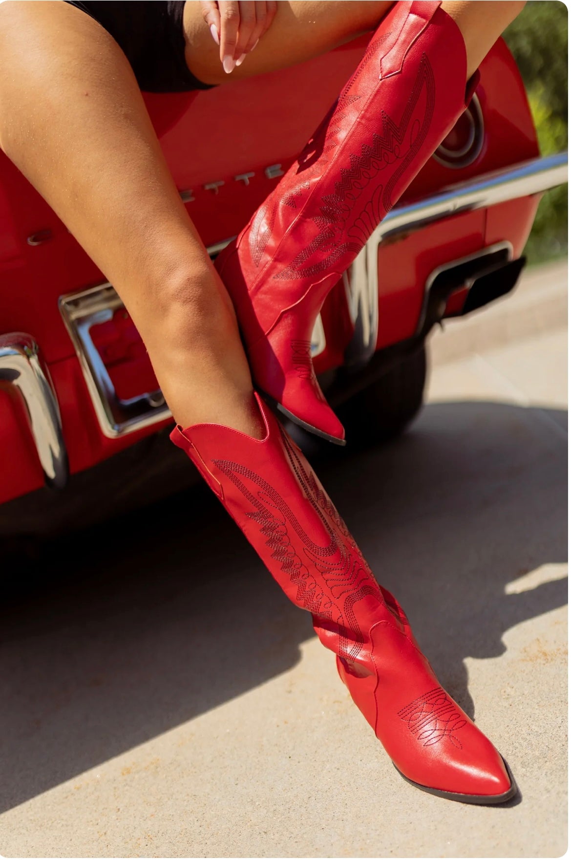 Zayda Boots- Red