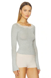 Oh My Darling Long Sleeve- Heather Grey