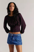 Galivanting Peekaboo Skort-Blue Rebel