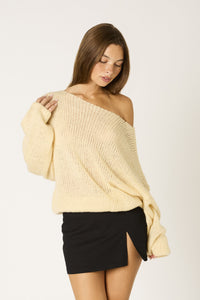 Devon Sweater- Butter Yellow