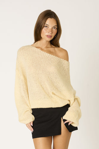 Devon Sweater- Butter Yellow