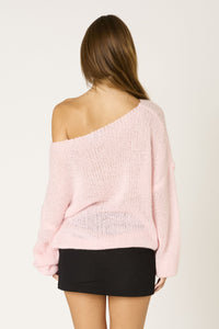 Devon Sweater- Bubblegum Pink