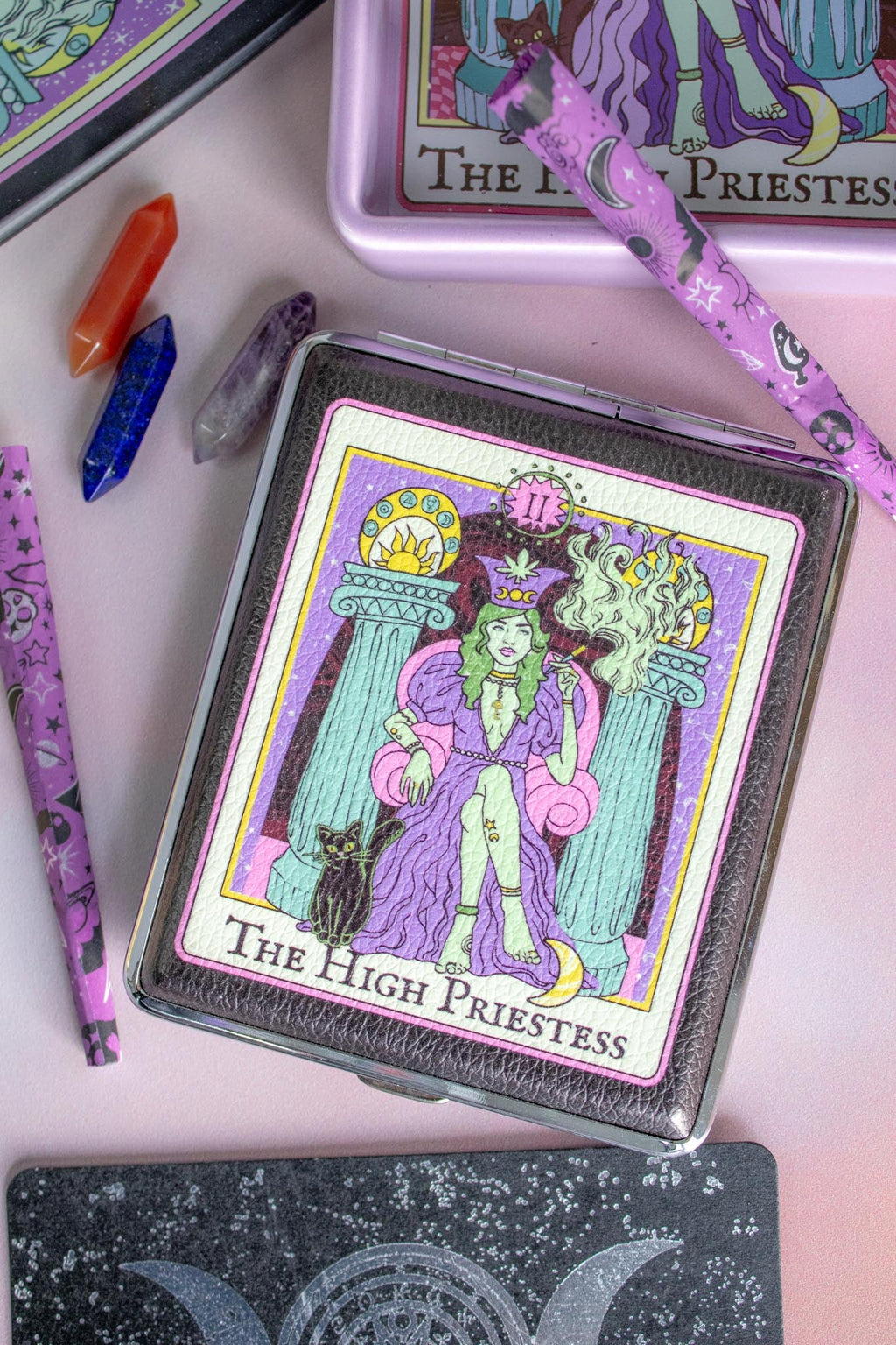 Canna Style High Priestess Tarot Card Joint Case at Miss Behavin'
