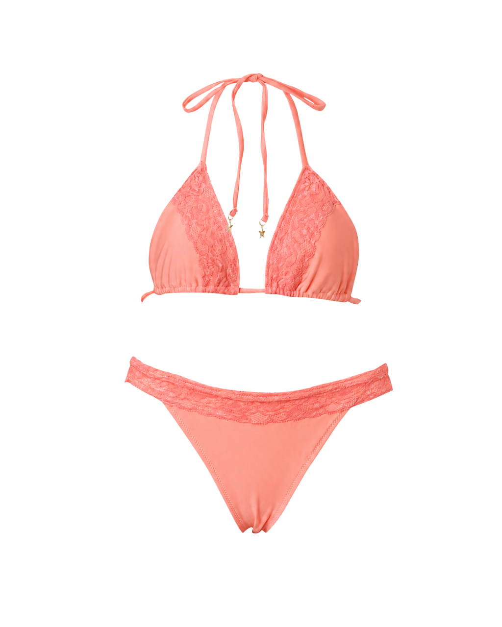 Kinis By Carter coral lace bikini bottoms at Miss Behavin'