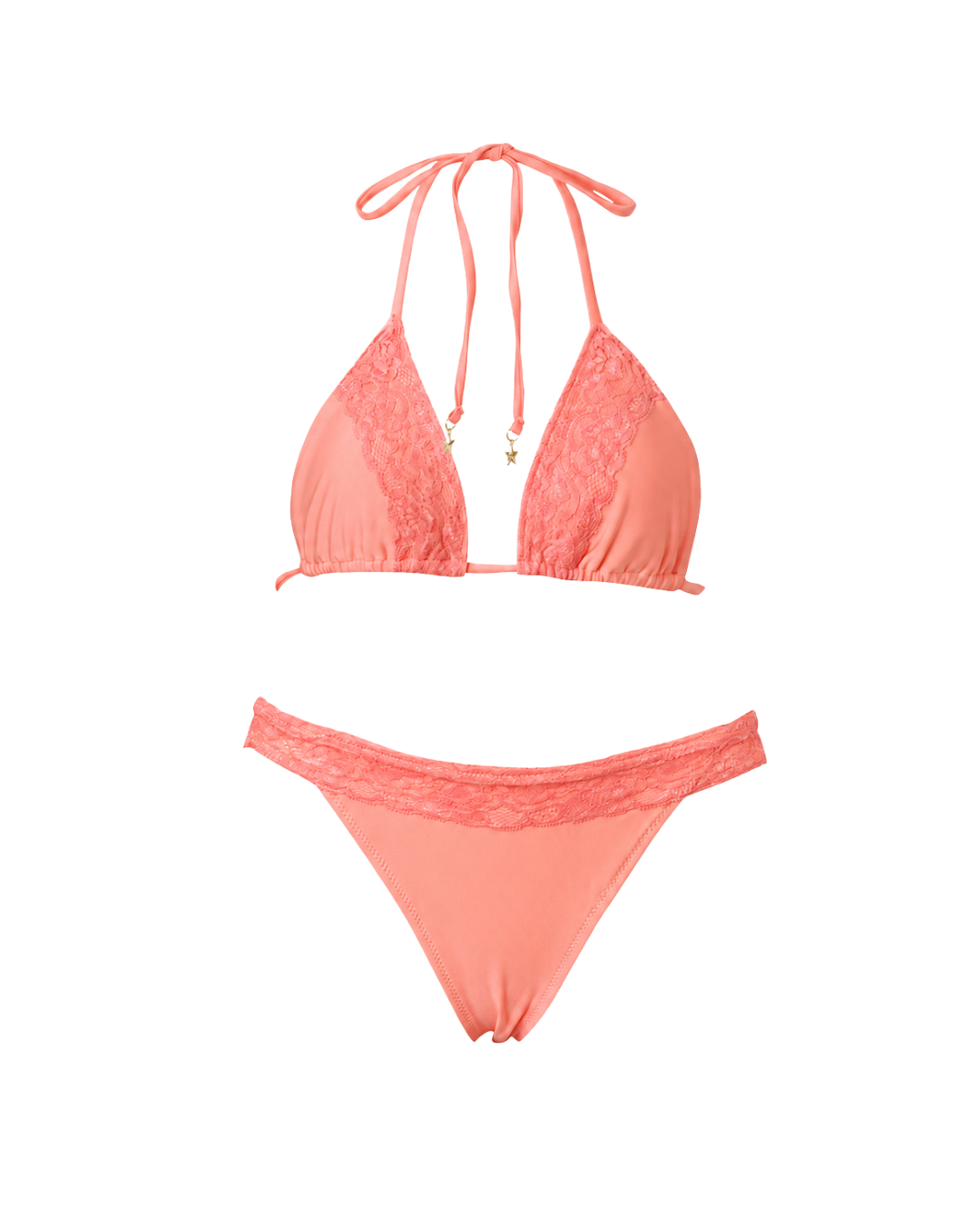 Kinis By Carter coral lace bikini bottoms at Miss Behavin'