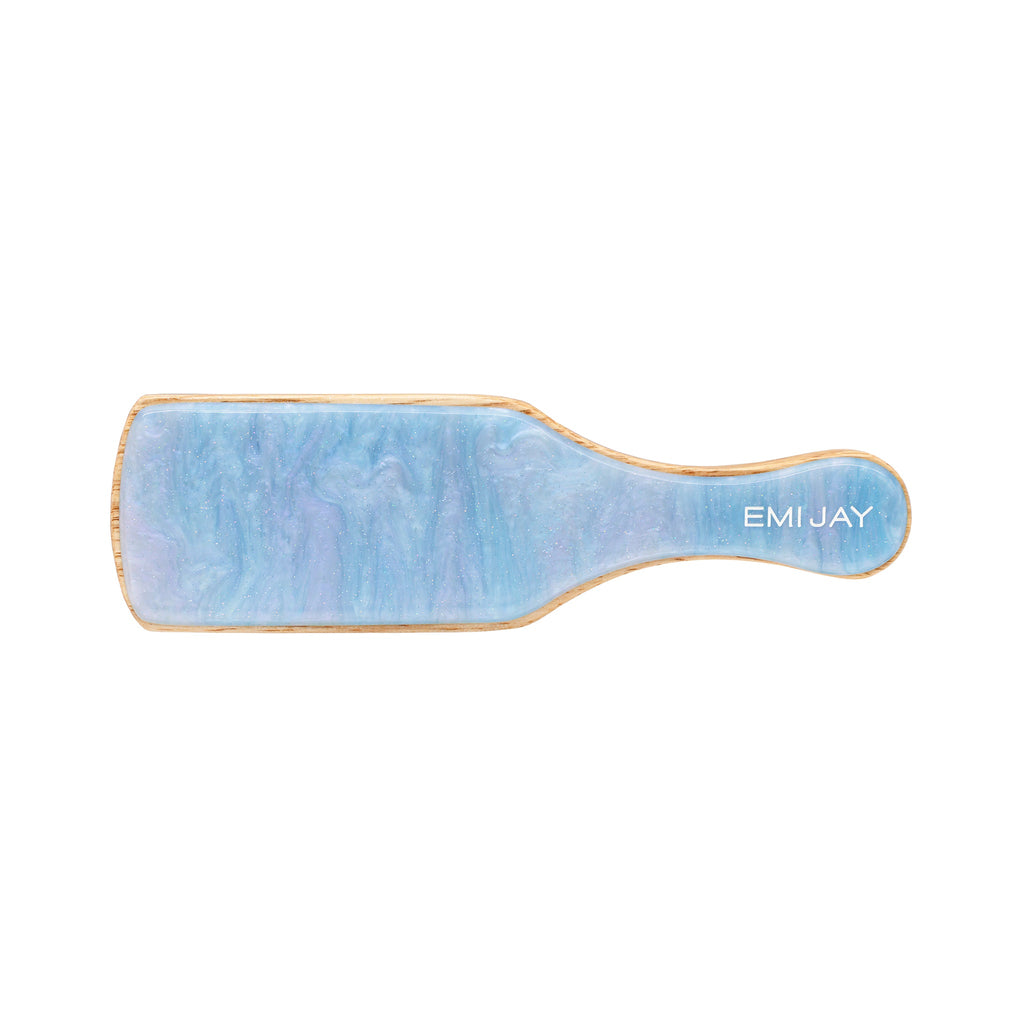 Emi Jay Mini Boar Bristle Brush in Blue Sugar at Miss Behavin'
