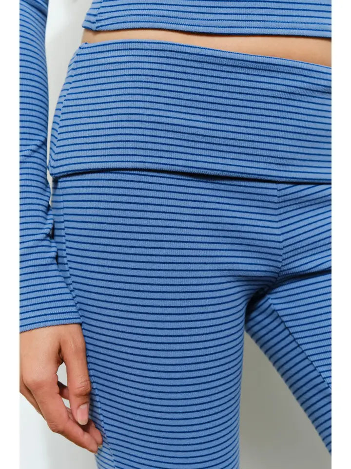 Sienna Pants blue multi at Miss Behavin'