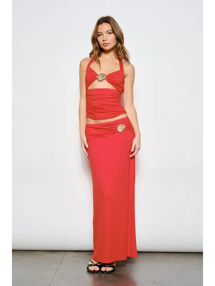 Sun star top red at Miss Behavin'