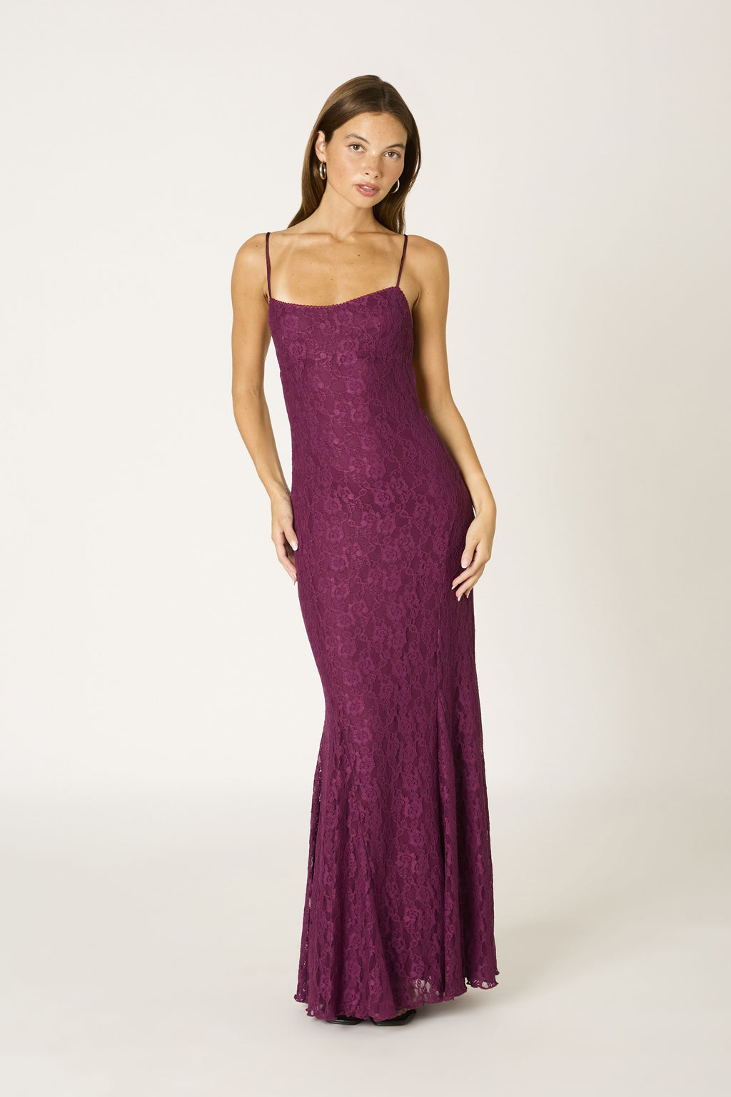 Sloane Dress in plum at Miss Behavin'