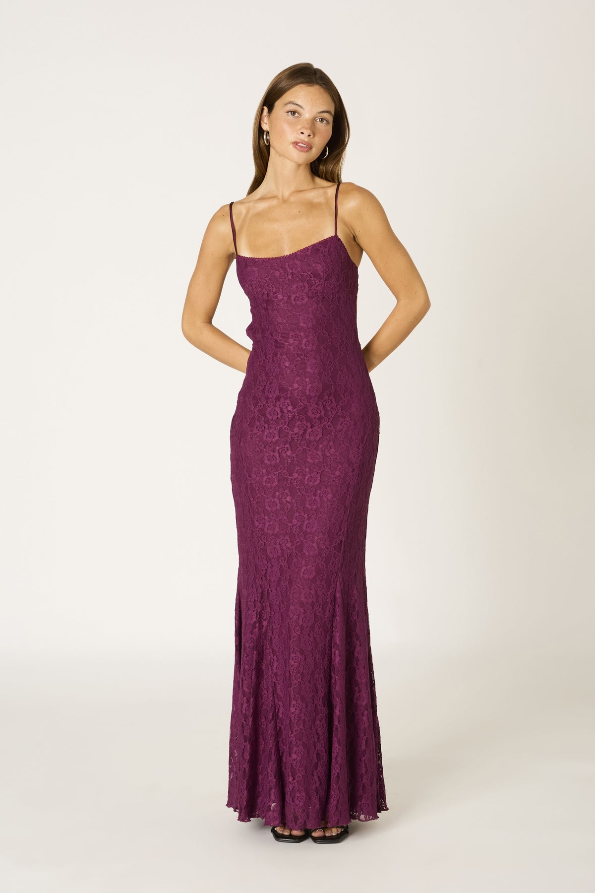 Sloane Dress in plum at Miss Behavin'