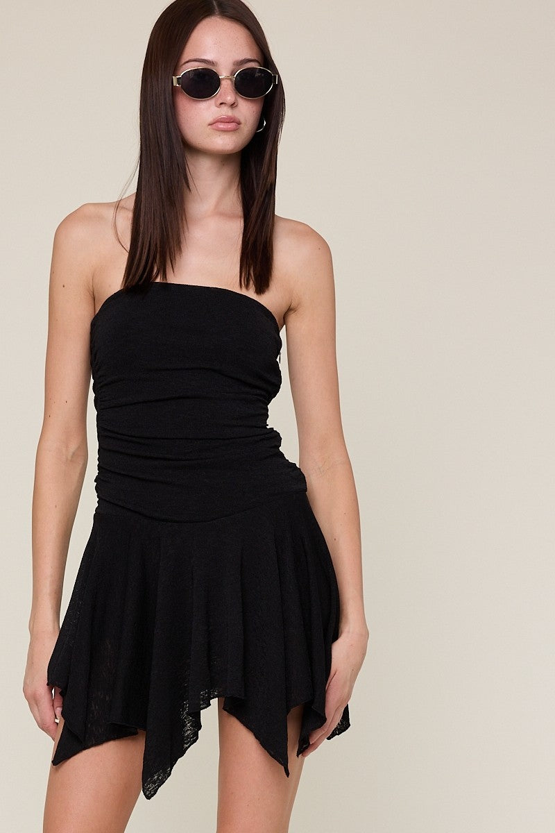 Farrah black mini dress at Miss Behavin'