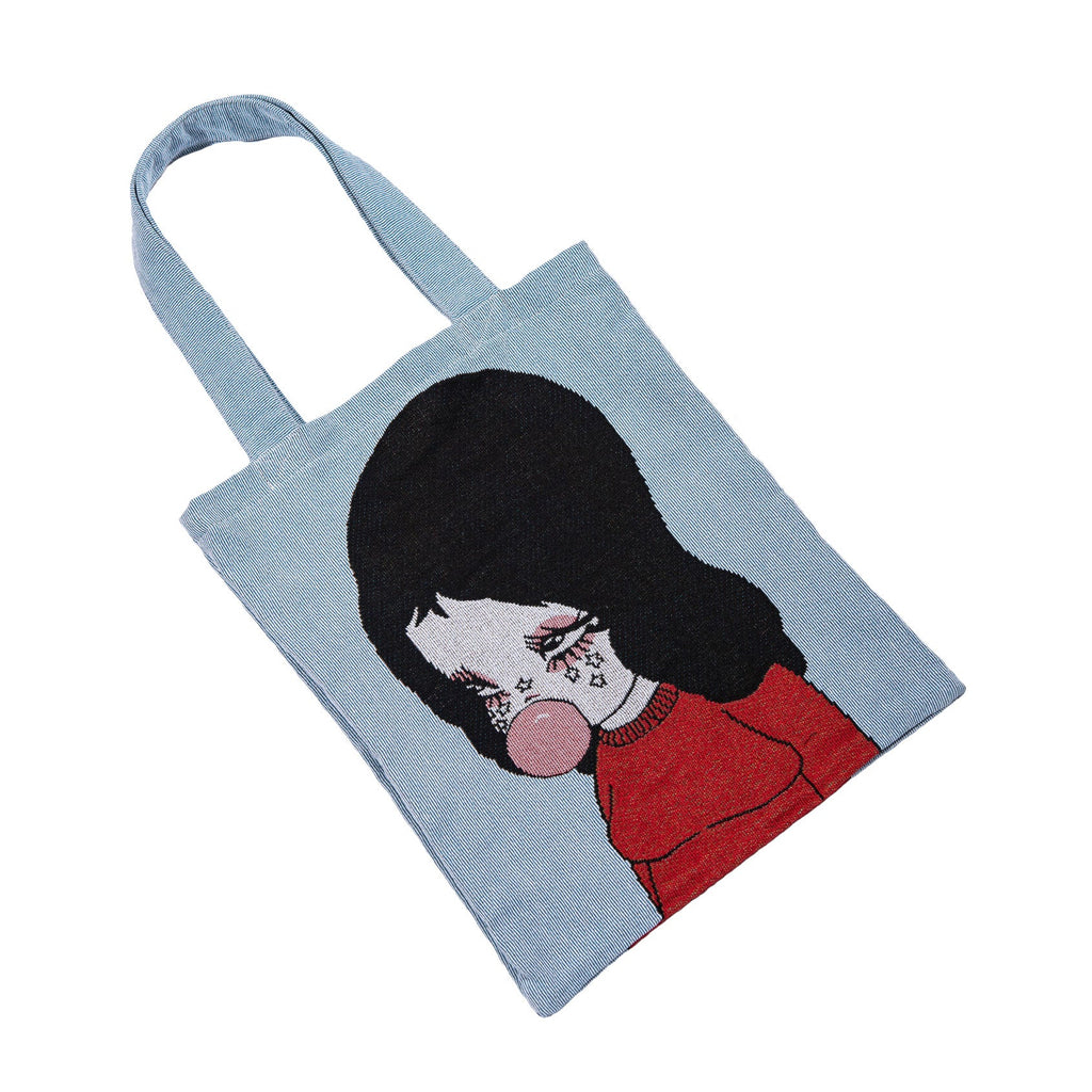 Chicle Woven Tote in default at Miss Behavin'