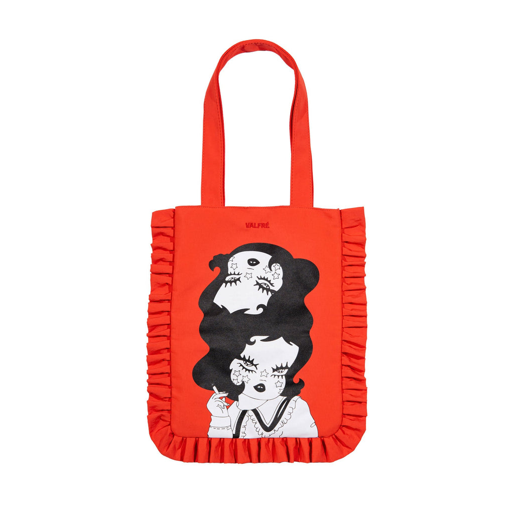 Ilati Ruffle Tote nylon bag at Miss Behavin'