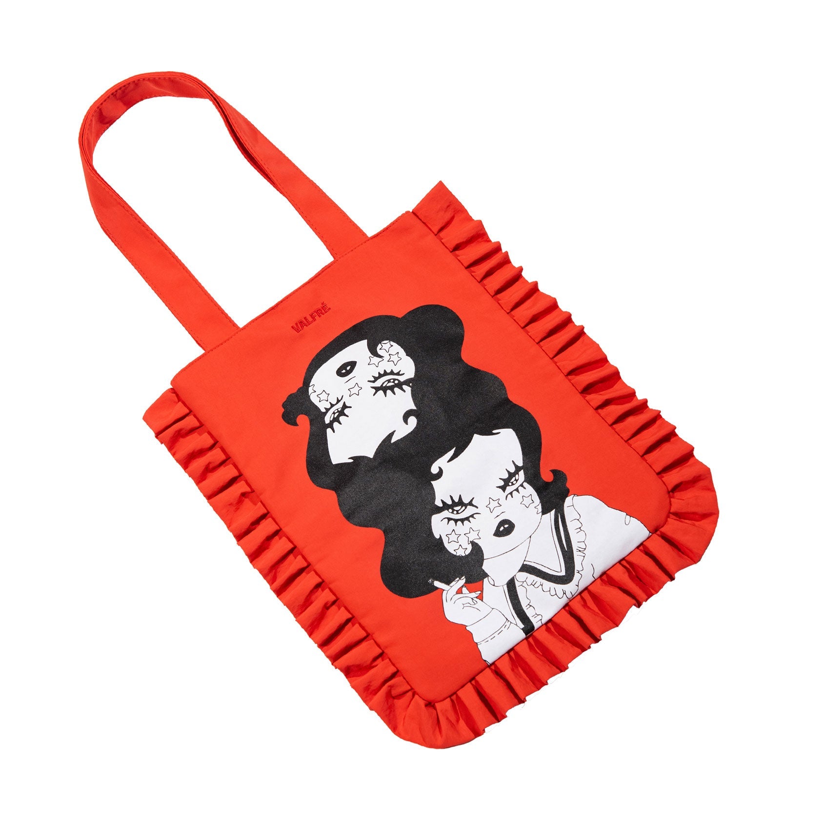Ilati Ruffle Tote nylon bag at Miss Behavin'