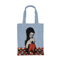Love Cats Blanco woven tote bag at Miss Behavin'