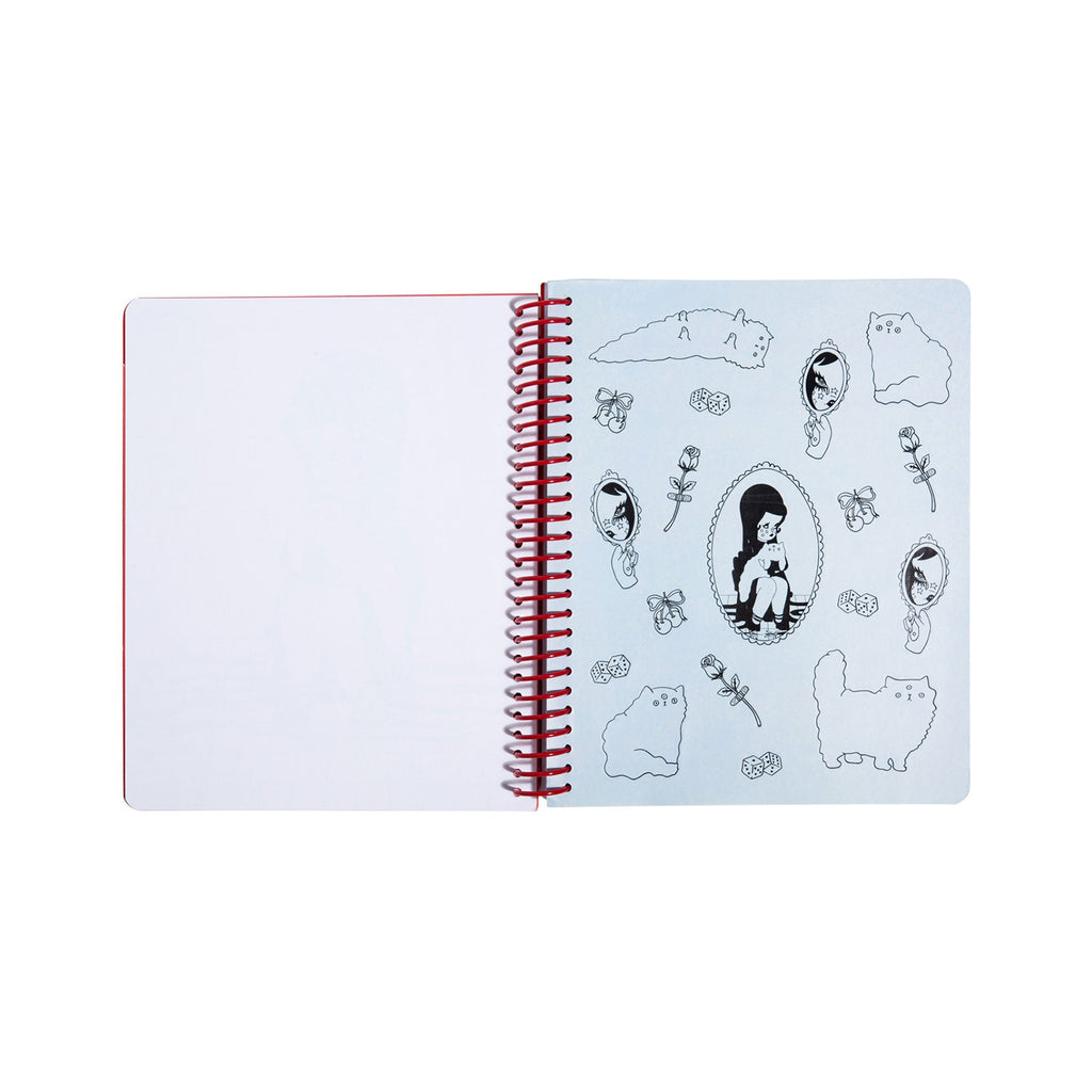 Love Cats Blanco spiral notebook at Miss Behavin'
