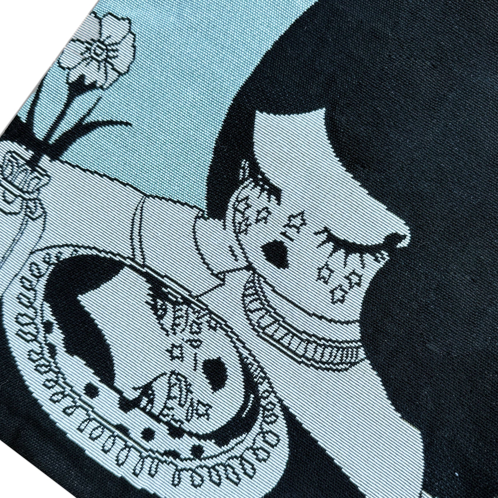 Valfre Tear Blue woven tote bag at Miss Behavin'