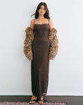 Motel Rocks Madrid Dress in chocolate at Miss Behavin'