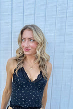 Load image into Gallery viewer, Butter Me Up Lace Cami ~ Midnight Floral: Midnight Floral