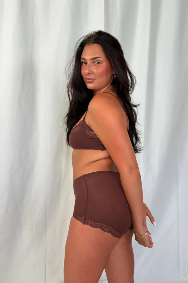 Butter Me Up Lace Boyshort - Black