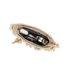 Load image into Gallery viewer, Isla Lavender Small Shells Straw Top Handle