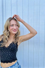 Load image into Gallery viewer, Butter Me Up Lace Cami ~ Midnight Floral: Midnight Floral