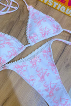 Load image into Gallery viewer, Pink Bow String Bikini Bottom