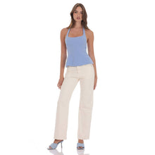 Load image into Gallery viewer, Back Bows Halter Top in Powder Blue
